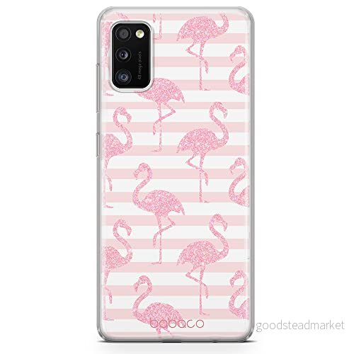ERT GROUP mobiltelefonfodral för Samsung A41 originalt och officiellt licensierat Babaco mönster Flamingo 001 optimalt anpassad till formen på mobiltelefonen, fodral tillverkad av TPU plast 5903040466438