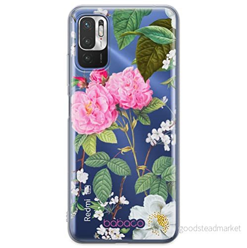 ERT GROUP mobiltelefonfodral för Xiaomi REDMI NOTE 10 5G / POCO M3 PRO originalt och officiellt licensierat Babaco mönster Flowers 037 anpassad till formen på mobiltelefonen, gedeeltelijk transparant 5905131299666