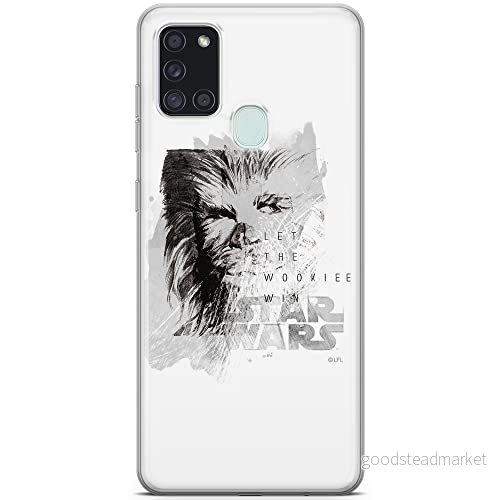 ERT GROUP mobiltelefonfodral för Samsung A21s originalt och officiellt licensierat Star Wars mönster Chewbacca 004 optimalt anpassad till formen på mobiltelefonen, fodral tillverkad av TPU plast 5903040261415