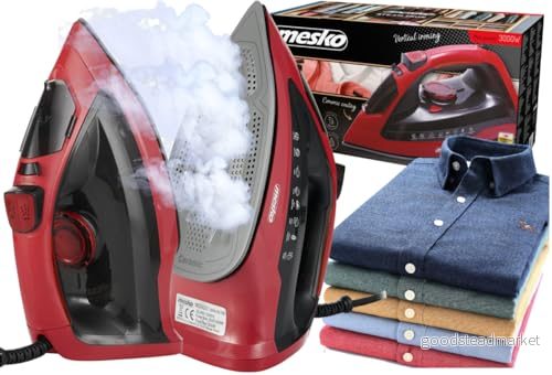 Mesko Fer à repasser MS 5031 (Noir/Rouge) 5902934833837