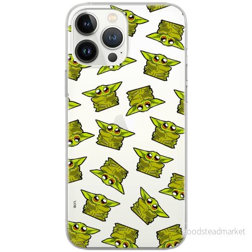 ERT GROUP mobiltelefonfodral för Xiaomi REDMI 10 originalt och officiellt licensierat Star Wars mönster Baby Yoda 008, gedeeltelijk transparant 5904805008696