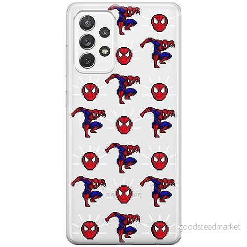 ERT GROUP mobiltelefonfodral för Samsung A73 5G originalt och officiellt licensierat Marvel mönster Spider Man 025 optimalt anpassad till formen på mobiltelefonen, gedeeltelijk transparant 5905795001346