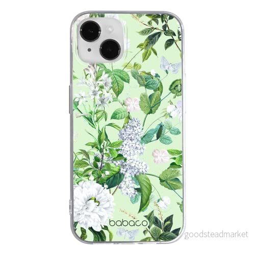 ERT GROUP mobiltelefonfodral för Apple Iphone 14 PLUS originalt och officiellt licensierat Babaco mönster Flowers 038 optimalt anpassad till formen på mobiltelefonen, fodral tillverkad av TPU plast 5905131903075