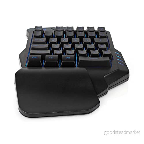 NEDIS Trådbundet speltangentbord USB Type A folienycklar RGB One Handed Universal Strömkabel längd: 1,60 m Gaming 5412810411245