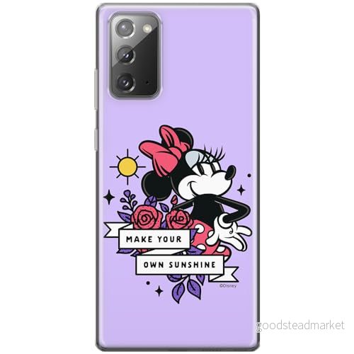 ERT GROUP mobiltelefonfodral för Samsung GALAXY NOTE 20 originalt och officiellt licensierat Disney mönster Minnie 073 optimalt anpassad till formen på mobiltelefonen, fodral tillverkad av TPU plast 5905795025328