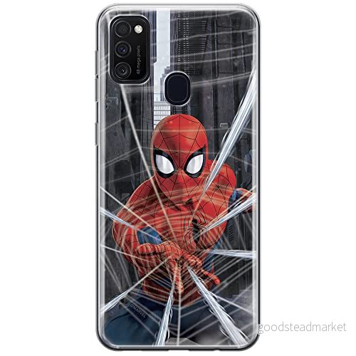 ERT GROUP mobiltelefonfodral för Samsung M21 originalt och officiellt licensierat Marvel mönster Spider Man 008 optimalt anpassad till formen på mobiltelefonen, fodral tillverkad av TPU plast 5903537831770