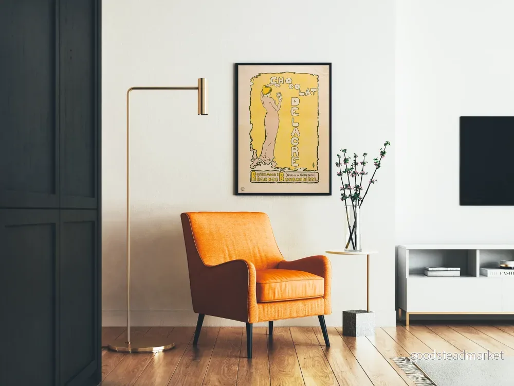 Vintageposter för choklad Delacre för väggdekoration - Bild 2