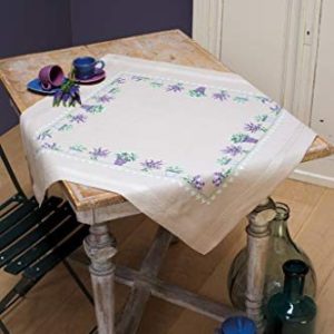 Vervaco Bordsduk lavendel, broderibild förtecknad tryckt filt med vävband, bomull, flerfärgad, 80 x 0,3 cm 5413480697564 Vervaco Bordsduk lavendel, broderibild förtecknad tryckt filt med vävband, bomull, flerfärgad, 80 x 0,3 cm 5413480697564