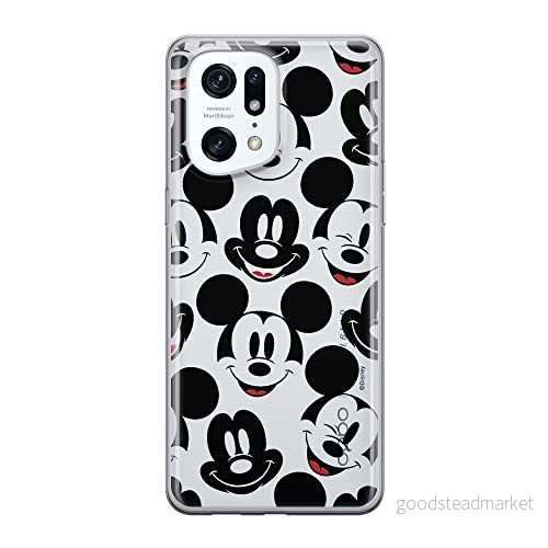 ERT GROUP mobiltelefonfodral för Oppo FIND X5 PRO originalt och officiellt licensierat Disney mönster Mickey 018 optimalt anpassad till formen på mobiltelefonen, gedeeltelijk transparant 5905511402648