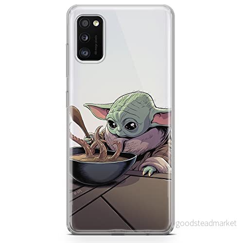ERT GROUP mobiltelefonfodral för Samsung A41 originalt och officiellt licensierat Star Wars mönster Baby Yoda 027 optimalt anpassad till formen på mobiltelefonen, gedeeltelijk transparant 5904805088773