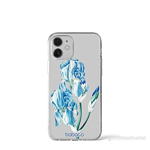 ERT GROUP mobiltelefonfodral för Iphone 12 Mini originalt och officiellt licensierat Babaco mönster Flowers 025 optimalt anpassad till formen på mobiltelefonen, gedeeltelijk transparant 5905131254290