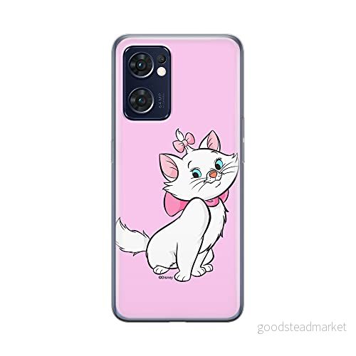 ERT GROUP mobiltelefonfodral för Oppo RENO 7 5G originalt och officiellt licensierat Disney mönster Marie 007 optimalt anpassad till formen på mobiltelefonen, fodral tillverkad av TPU plast 5905511316037