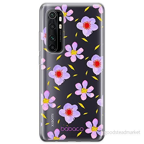 ERT GROUP mobiltelefonfodral för Xiaomi MI NOTE 10 Lite originalt och officiellt licensierat Babaco mönster Flowers 022 optimalt anpassad till formen på mobiltelefonen, gedeeltelijk transparant 5903932651591