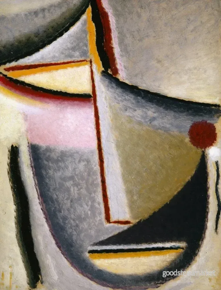 Målning Tête abstraite Tête constructive - Alexej von Jawlensky | Konsttryck - Bild 2