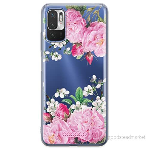 ERT GROUP mobiltelefonfodral för Xiaomi REDMI NOTE 10 5G / POCO M3 PRO originalt och officiellt licensierat Babaco mönster Flowers 046 anpassad till formen på mobiltelefonen, gedeeltelijk transparant 5905131331724