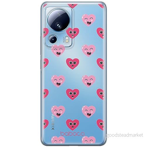 ERT GROUP mobiltelefonfodral för Xiaomi 13 LITE/CIVI 2 originalt och officiellt licensierat Babaco mönster Hearts 006 optimalt anpassad till formen på mobiltelefonen, gedeeltelijk transparant 5905511923426