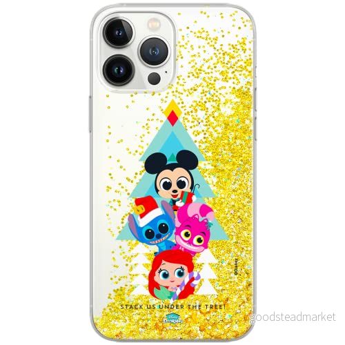 ERT GROUP mobiltelefonfodral för Apple Iphone 12 PRO MAX originalt och officiellt licensierat Disney mönster Friends 001 Vit anpassad till formen på mobiltelefonen, med glitter overflow effekt 5903040382721