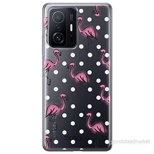 ERT GROUP mobiltelefonfodral för Xiaomi 11T 5G / PRO originalt och officiellt licensierat Babaco mönster Flamingo 003 optimalt anpassad till formen på mobiltelefonen, gedeeltelijk transparant 5904805410246