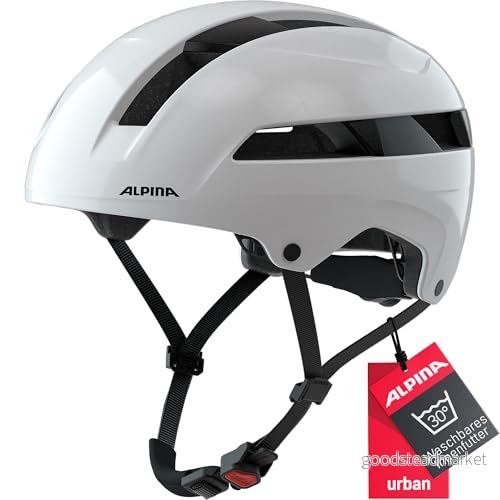 ALPINA Unisex Vuxna, SOHO Cykelhjälm, white gloss, 55 59 cm 4003692316837