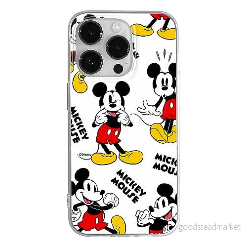 ERT GROUP mobiltelefonfodral för Iphone 14 PRO originalt och officiellt licensierat Disney mönster Mickey 050 optimalt anpassad till formen på mobiltelefonen, fodral tillverkad av TPU plast 5905795032661