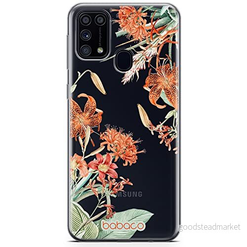 ERT GROUP mobiltelefonfodral för Samsung M31 originalt och officiellt licensierat Babaco mönster Flowers 057 optimalt anpassad till formen på mobiltelefonen, gedeeltelijk transparant 5905131363855