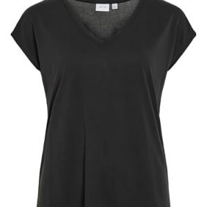 VILA Vimodala V NECK T-shirt, svart, dam, storlek M och XL 5713788598069 VILA Vimodala V NECK T-shirt, svart, dam, storlek M och XL 5713788598069