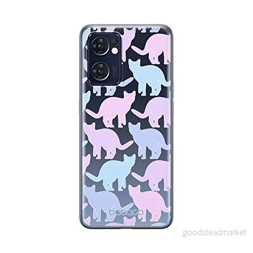 ERT GROUP mobiltelefonfodral för Oppo RENO 7 5G originalt och officiellt licensierat Babaco mönster Cats 011 optimalt anpassad till formen på mobiltelefonen, gedeeltelijk transparant 5905511317836