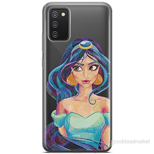 ERT GROUP mobiltelefonfodral för Samsung A02S originalt och officiellt licensierat Disney mönster Jasmine 002 optimalt anpassad till formen på mobiltelefonen, gedeeltelijk transparant 5903040233757