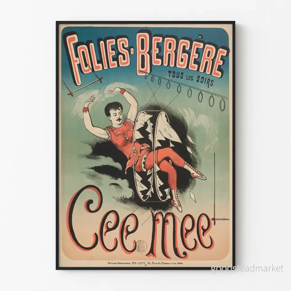 Affisch Folies Bergère - Föreställning Cee Mee