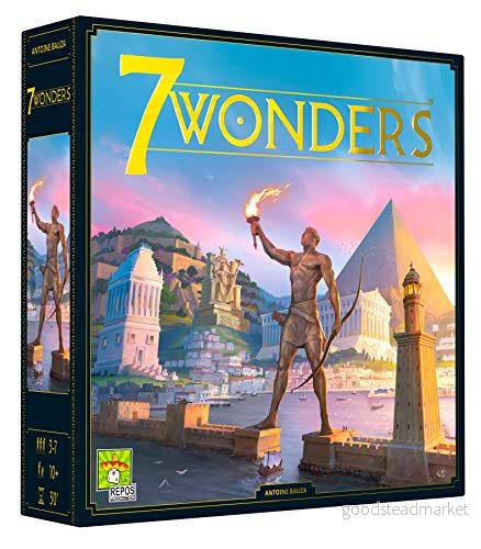 7 Wonders Brädspel – Grundspel, Svenska Danska Norska Finska, 3 Spelare, Ålder 10+ 5425016924143