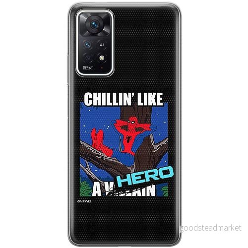 ERT GROUP mobiltelefonfodral för Xiaomi REDMI NOTE 11 PRO 5G/ 4G originalt och officiellt licensierat Marvel mönster Spider Man 033, fodral tillverkad av TPU plast 5905795009700