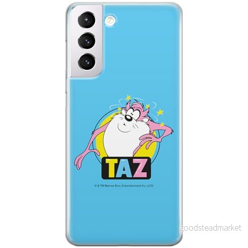 ERT GROUP mobiltelefonfodral för Samsung S21 PLUS originalt och officiellt licensierat Looney Tunes mönster Tasmanian 007 anpassad till formen på mobiltelefonen, fodral tillverkad av TPU plast 5905795136444