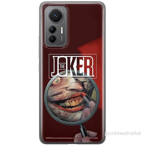 ERT GROUP mobiltelefonfodral för Xiaomi 12 LITE originalt och officiellt licensierat DC mönster Joker 022 optimalt anpassad till formen på mobiltelefonen, fodral tillverkad av TPU plast 5905795056834