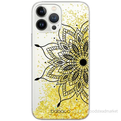 ERT GROUP mobiltelefonfodral för Apple Iphone XR originalt och officiellt licensierat Babaco mönster Mandalas 004 Vit optimalt anpassad till formen på mobiltelefonen, med glitter overflow effekt 5904805827587