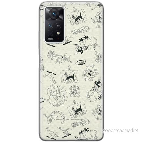 ERT GROUP mobiltelefonfodral för Xiaomi REDMI NOTE 11 PRO 5G/ 4G originalt och officiellt licensierat Looney Tunes mönster 026, fodral tillverkad av TPU plast 5905795132026