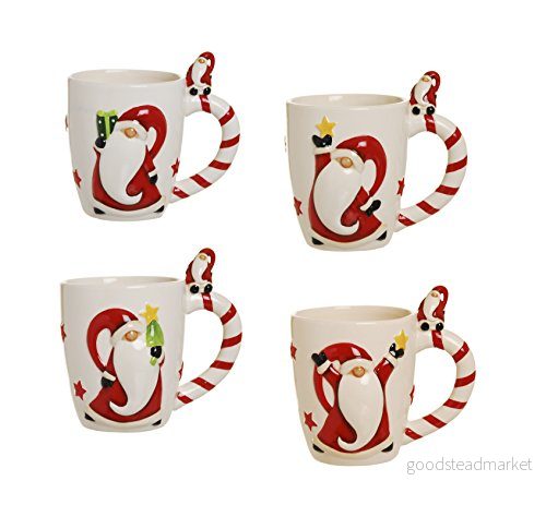 Excelsa Santa Claus Mug, Keramiska, Vit, 11x9x12 cm 8004976432454