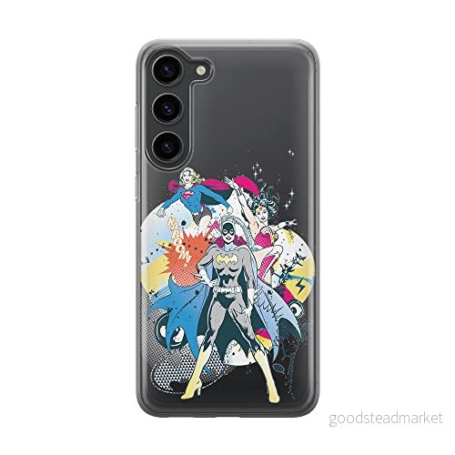 ERT GROUP mobiltelefonfodral för Samsung S23 originalt och officiellt licensierat DC mönster Super Girls 001 optimalt anpassad till formen på mobiltelefonen, gedeeltelijk transparant 5905511433291
