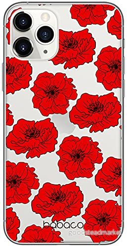 ERT GROUP mobiltelefonfodral för Apple Iphone 11 PRO originalt och officiellt licensierat Babaco mönster Flowers 018 Vit optimalt anpassad till formen på mobiltelefonen, gedeeltelijk transparant 5903932633450