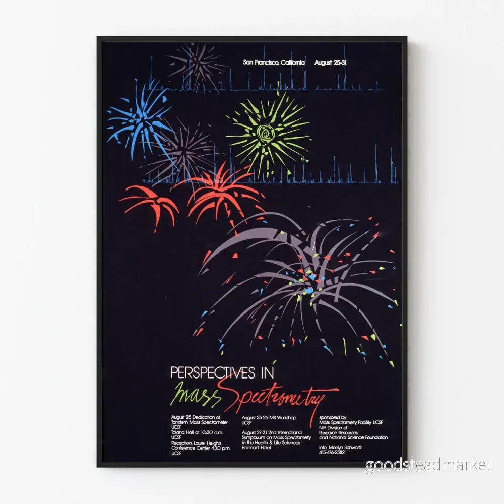 Poster Perspektiv inom Masspektrometri - Vintage Vetenskaplig Väggdekoration