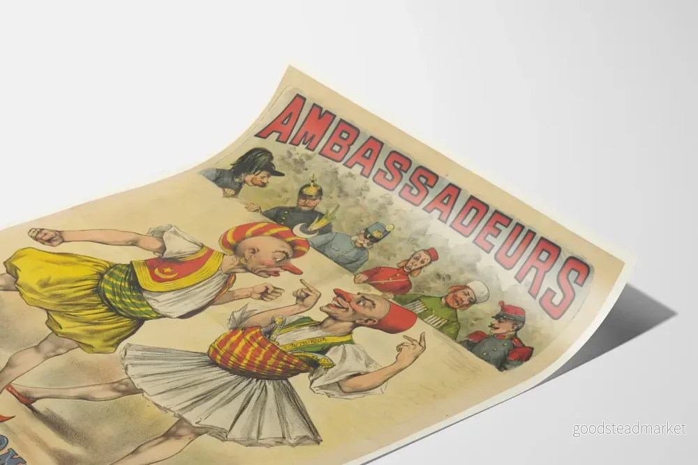 Vintageposter Ambassadeurs Labakan & Omar Orientaliska akrobater - Bild 3