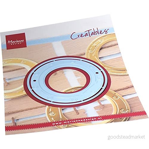 Marianne Design Skapbara Skär och Embossing Mallar, Liten oxöga, för pappershantverksprojekt, Ljusblå, En storlek 8716697067494