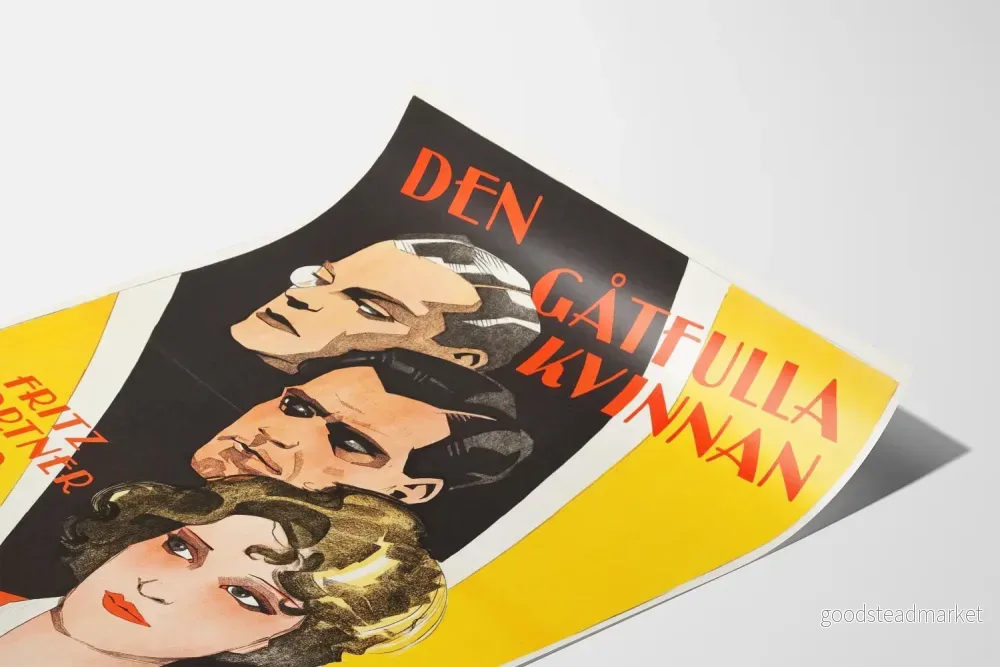 Vintageposter Den Gåtfulla Kvinnan med Marlene Dietrich - Bild 3