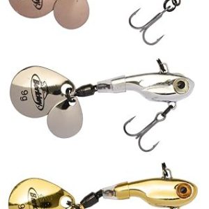 Berkley Pulse Spintail Fishing Lure 3 Pack, Predator Hard Lures med Dual Blade Vibration för abborre öring och gädda, Fusion 19 Treble Hook, Jig Spinner, River or Lake Freshwater Angler, 9g 14g 28632334706