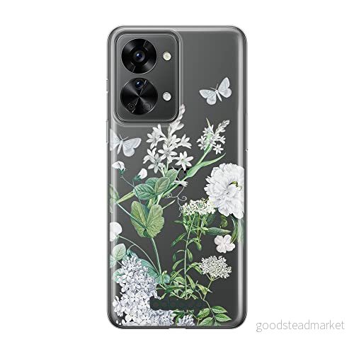 ERT GROUP mobiltelefonfodral för Oneplus NORD 2T 5G originalt och officiellt licensierat Babaco mönster Flowers 033 optimalt anpassad till formen på mobiltelefonen, gedeeltelijk transparant 5905511273903