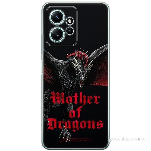 ERT GROUP mobiltelefonfodral för Xiaomi REDMI NOTE 12 4G originalt och officiellt licensierat Game of Thrones mönster 002 anpassad till formen på mobiltelefonen, fodral tillverkad av TPU plast 5905511942472