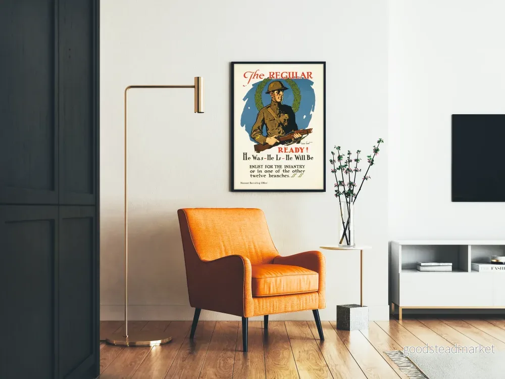 Vintage militärposter The Regular Ready - Bild 2