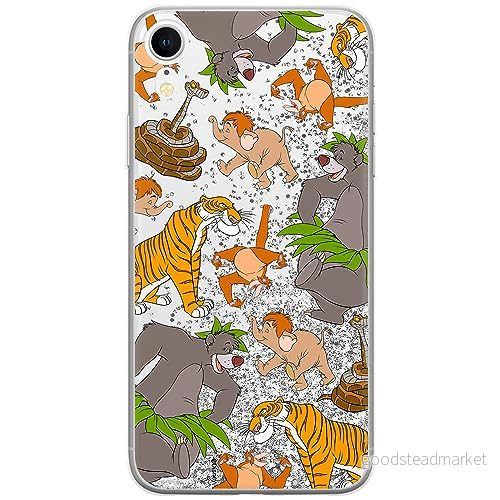 ERT GROUP mobiltelefonfodral för Apple Iphone XR originalt och officiellt licensierat Disney mönster Jungle Book 003 optimalt anpassad till formen på mobiltelefonen, med glitter overflow effekt 5905131784032