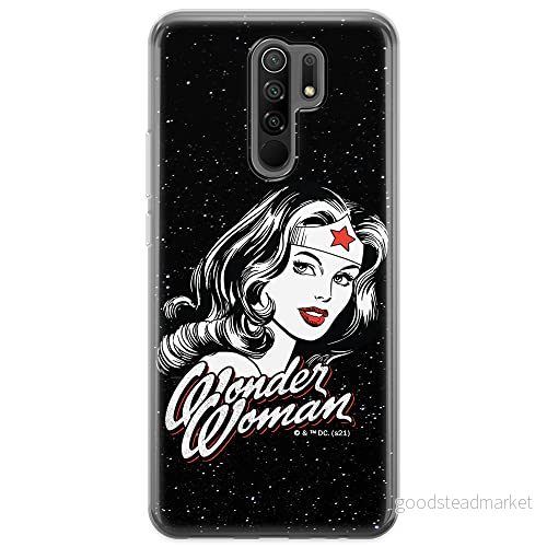 ERT GROUP mobiltelefonfodral för Xiaomi REDMI 9 originalt och officiellt licensierat DC mönster Wonder Woman 023 optimalt anpassad till formen på mobiltelefonen, fodral tillverkad av TPU plast 5903932929300