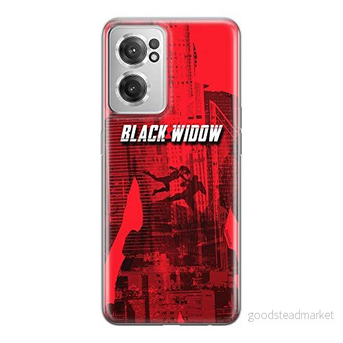 ERT GROUP mobiltelefonfodral för Oneplus NORD CE 2 originalt och officiellt licensierat Marvel mönster Black Widow 007 optimalt anpassad till formen på mobiltelefonen, fodral tillverkad av TPU plast 5905511299187