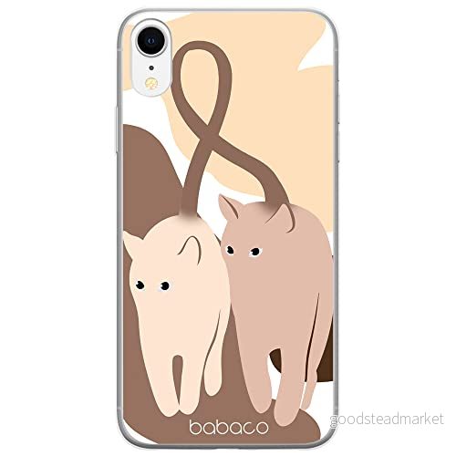 ERT GROUP mobiltelefonfodral för Iphone XR originalt och officiellt licensierat Babaco mönster Cats 002 optimalt anpassad till formen på mobiltelefonen, fodral tillverkad av TPU plast 5905131084569